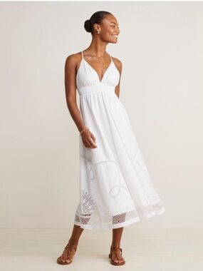 Vineyard Vines | Eyelet Inset Maxi Dress